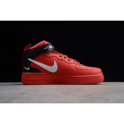 Nike Erkek Air Force 1 Mid '07 Lv8 University Kırmızı / Siyah Kaykay Ayakkabı Türkiye - XEOC9T04